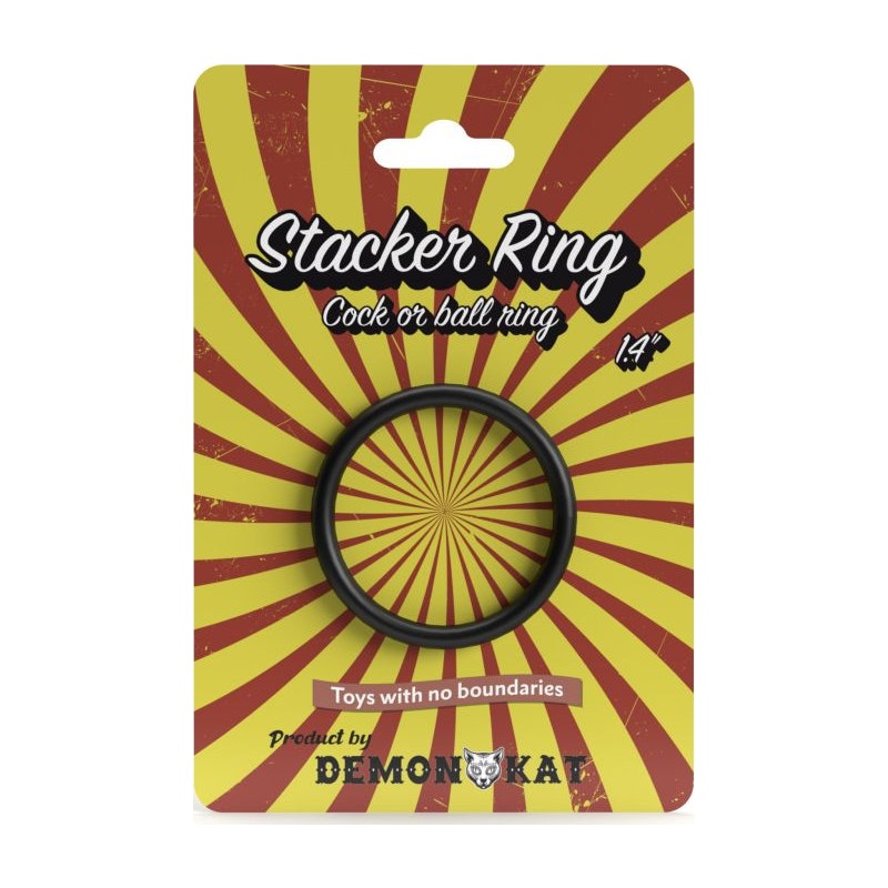 Demon Kat Stacker Ring 1.4in/35mm, Black