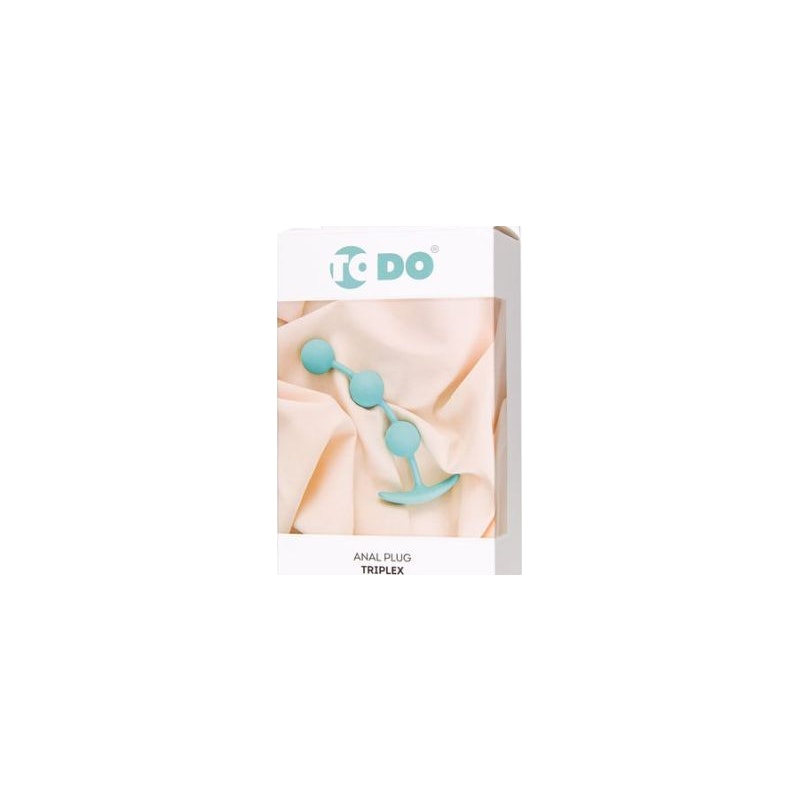 ToDo Triplex Anal Plug, 15cm, Teal