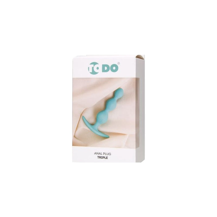 ToDo Triple Anal Plug, 10.5cm, Teal
