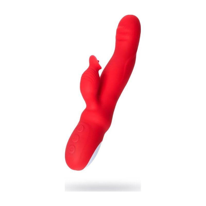 JOS Redli Heating and Rotating Rabbit Tickler, Red