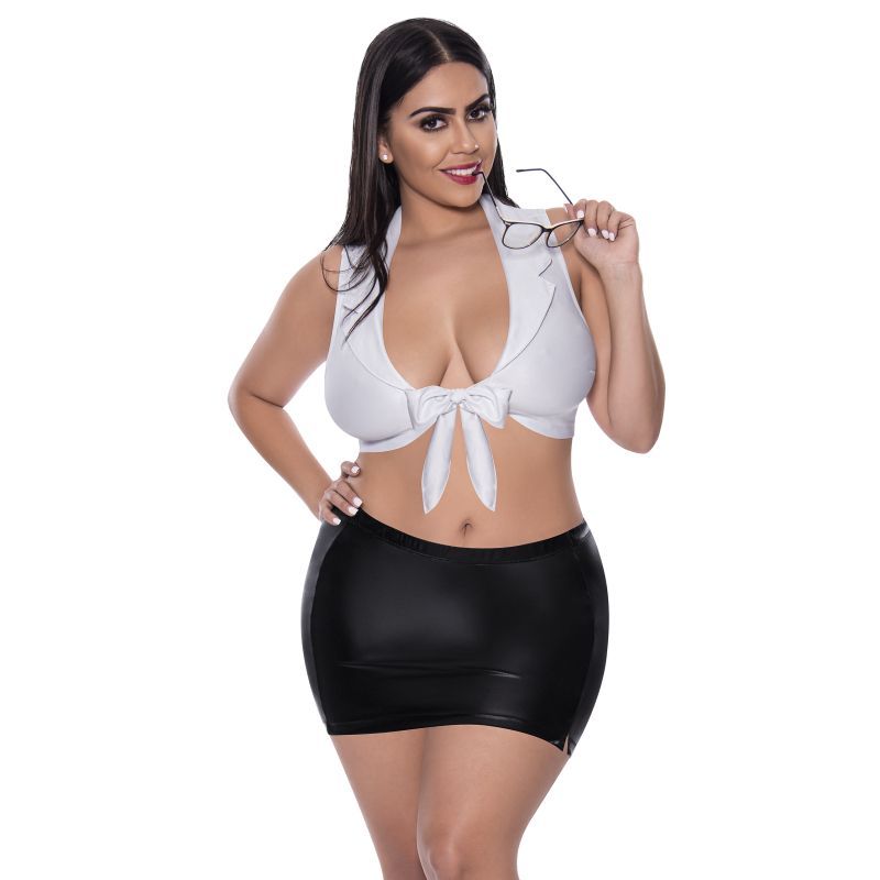 Exposed Lingerie Sexy CEO Costume, Mixed, S/M, L/XL, Queen