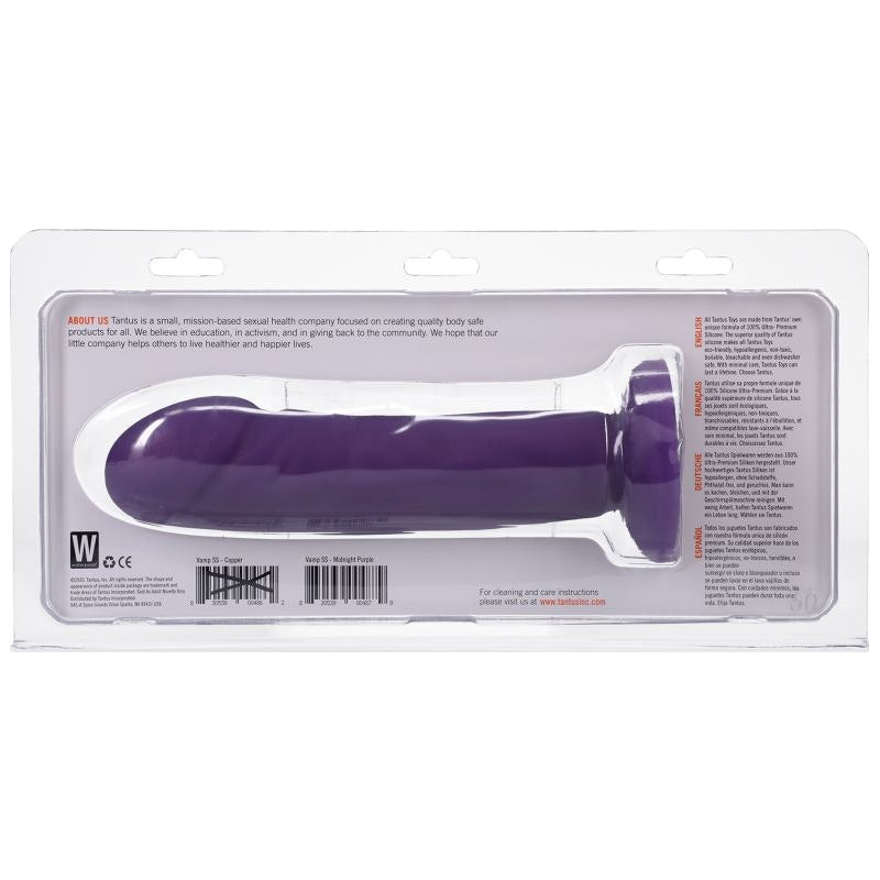 Tantus Vamp Soft Dildo, 7", Amethyst