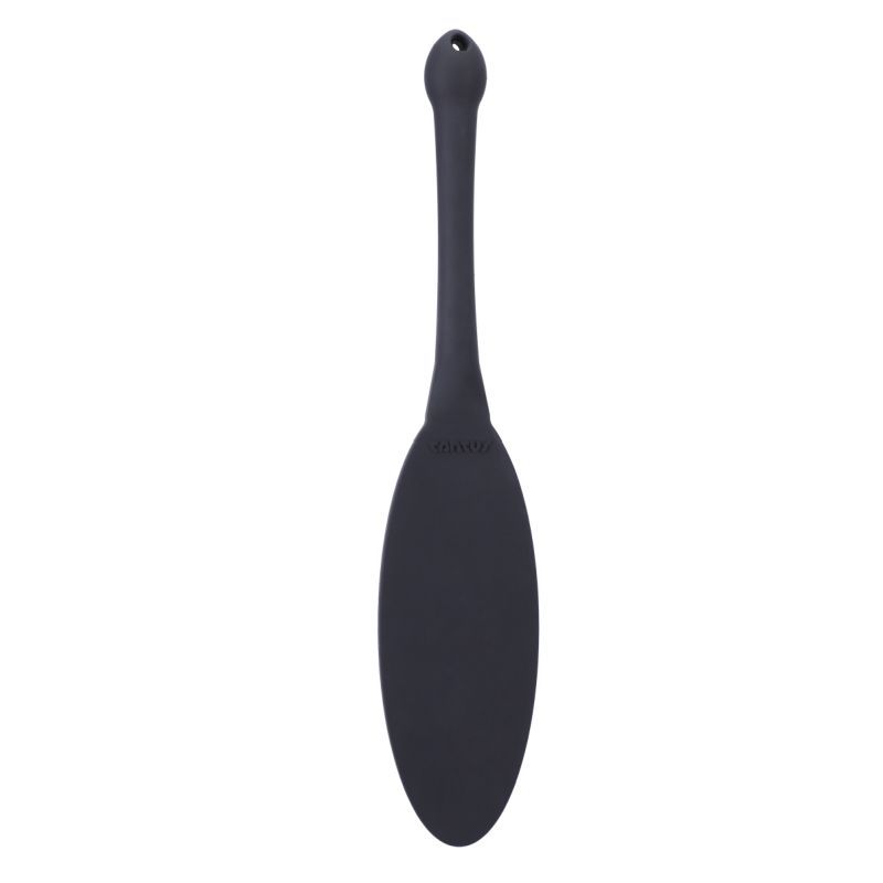 Black paddle on a white background