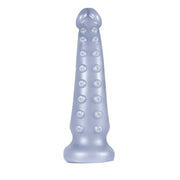 OctoCock Liquid Silicone Dildo, Medium, Silver