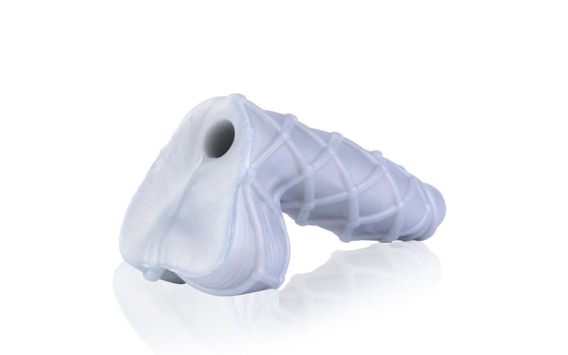 Sport Fucker Fetishique Liquid Silicone Dildo, Medium (20cm), Silver