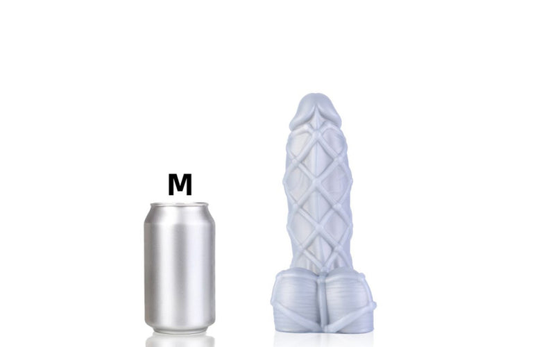 Sport Fucker Fetishique Liquid Silicone Dildo, Medium (20cm), Silver