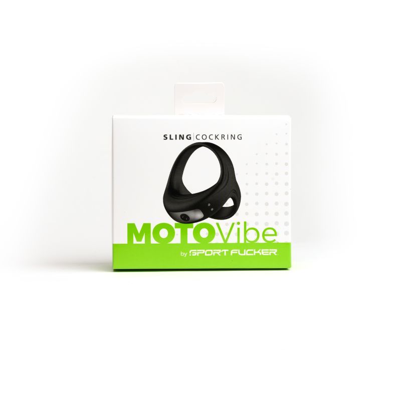 MOTOVibe Rechargeable Sling Cock Ring, Black