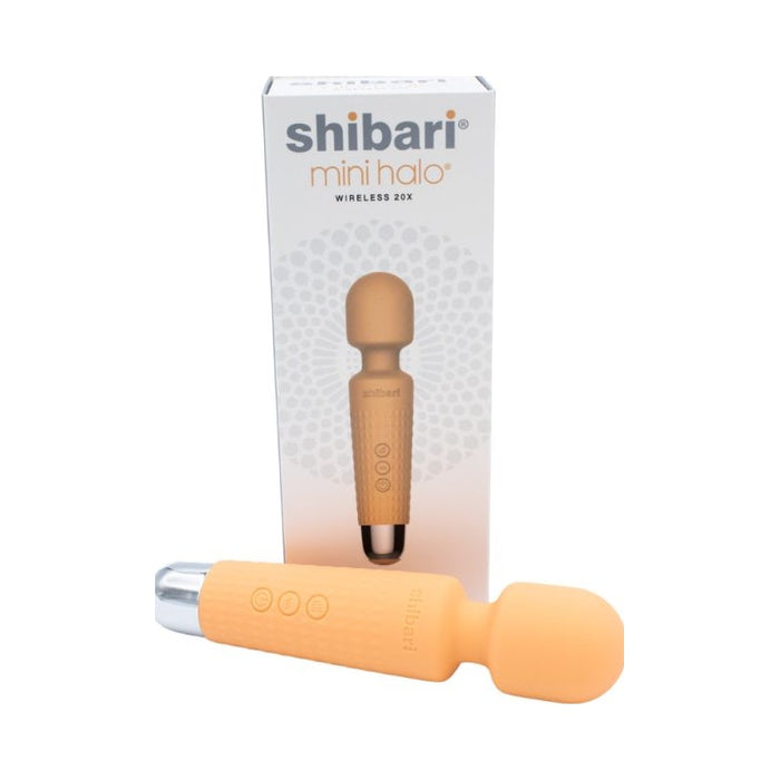 Shibari Mini Halo Wireless 20X Wand, Peach