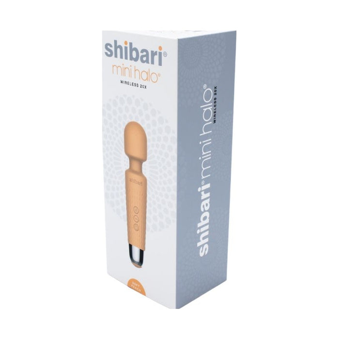 Shibari Mini Halo Wireless 20X Wand, Peach