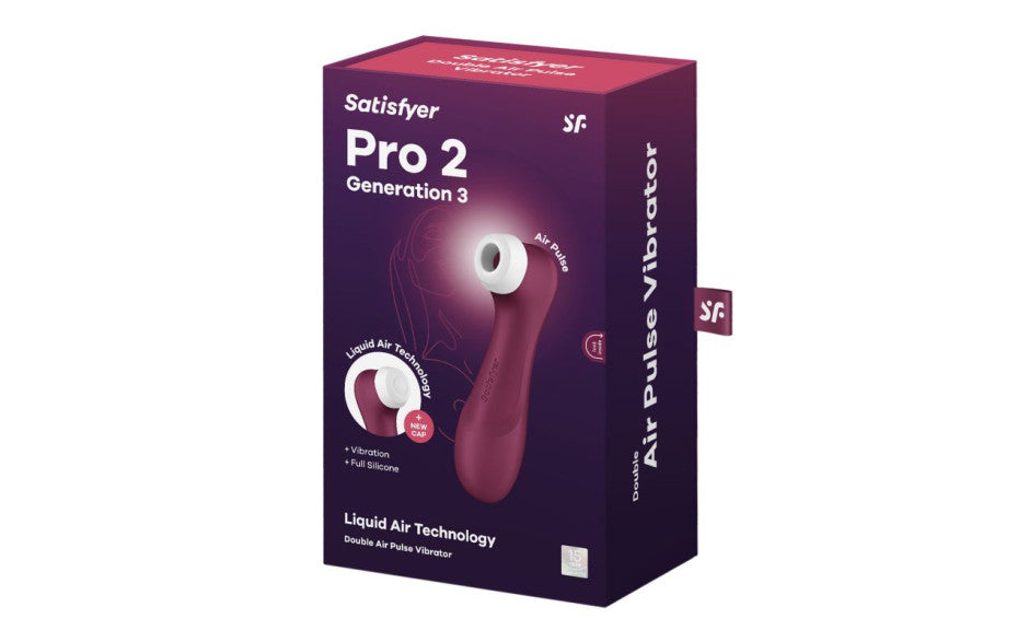 Satisfyer Pro 2 Gen 3 with Liquid Air Wine Red