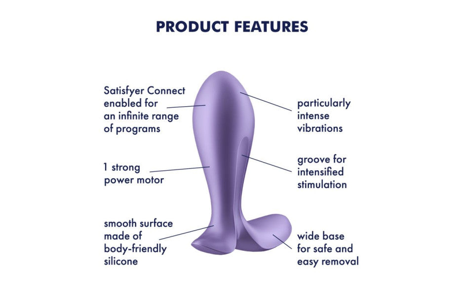 Satisfyer Intensity Butt Plug, Purple