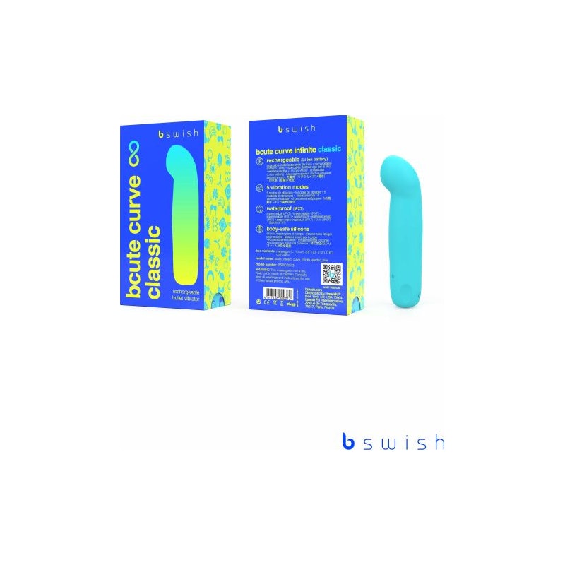 Bcute Curve Infinite Classic G-spot Vibrator, Blue