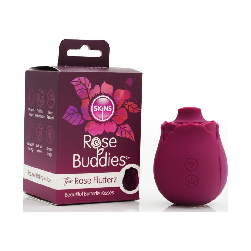 Skins Rose Buddies The Rose Flutterz Stimulator, Mauve