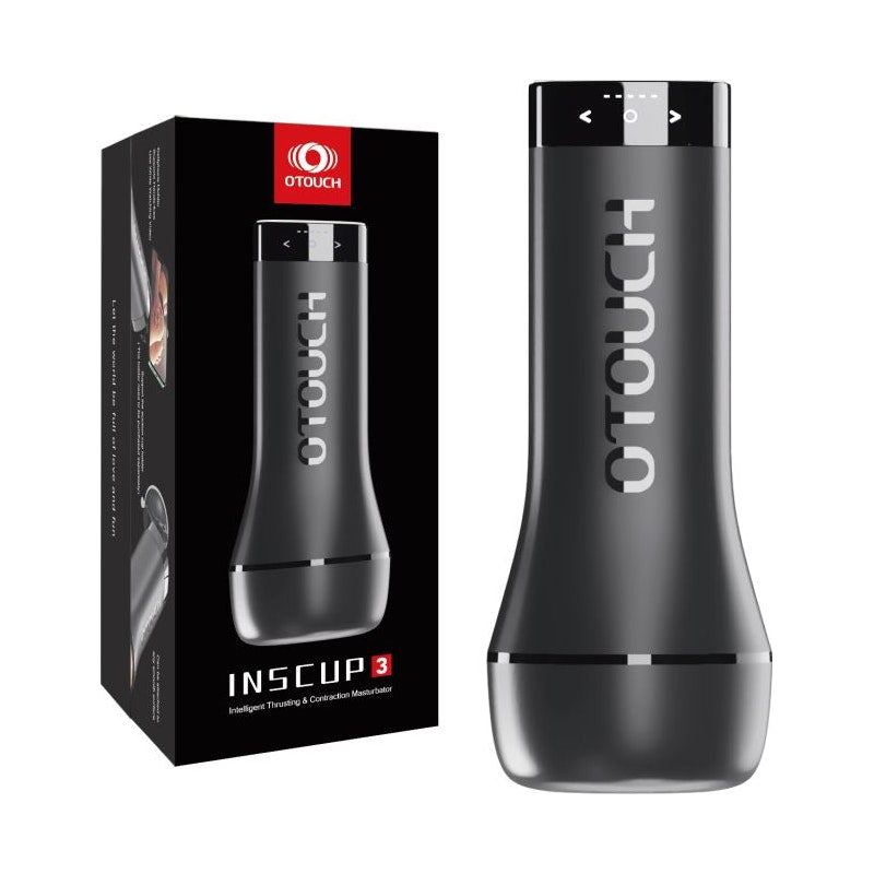 OTouch Inscup 3 Thrusting and Contraction Masturbator, Black