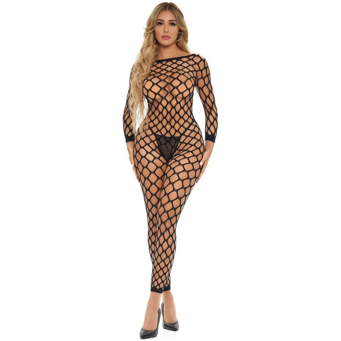 Swipe Right Crotchless Bodystocking Black