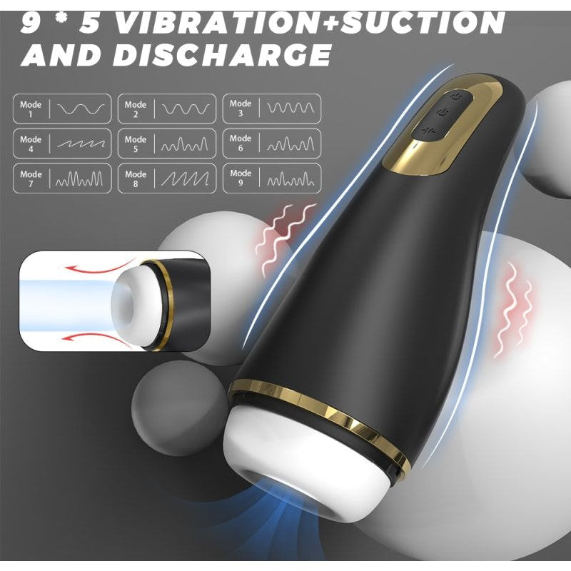 Capas Thrusting and Sucking Auto USB Masturbator