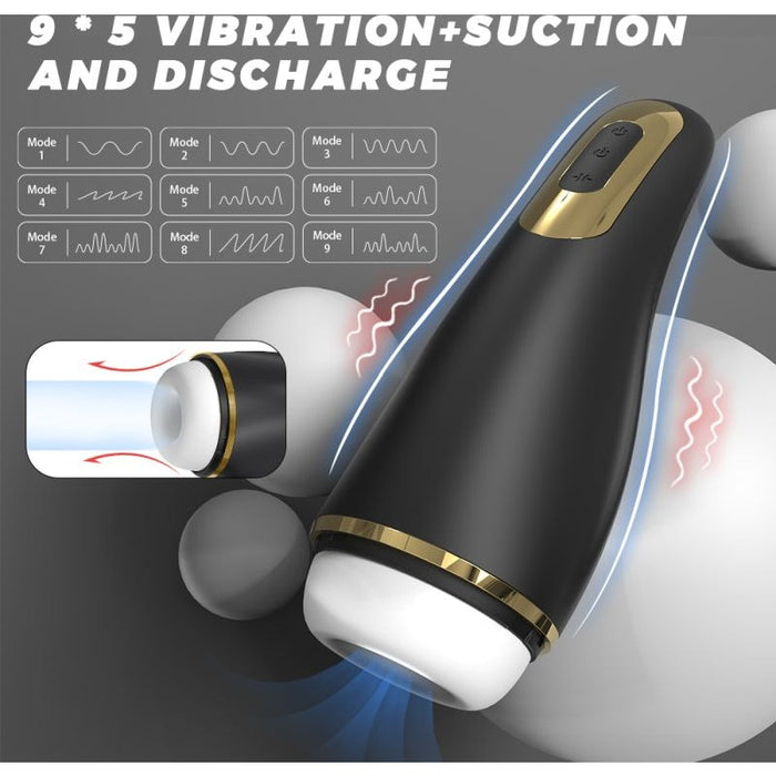 Capas Thrusting and Sucking Auto USB Masturbator