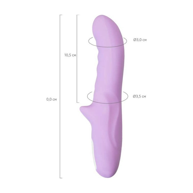 JOS Merry Gor Rotating Shaft Vibrator, Violet