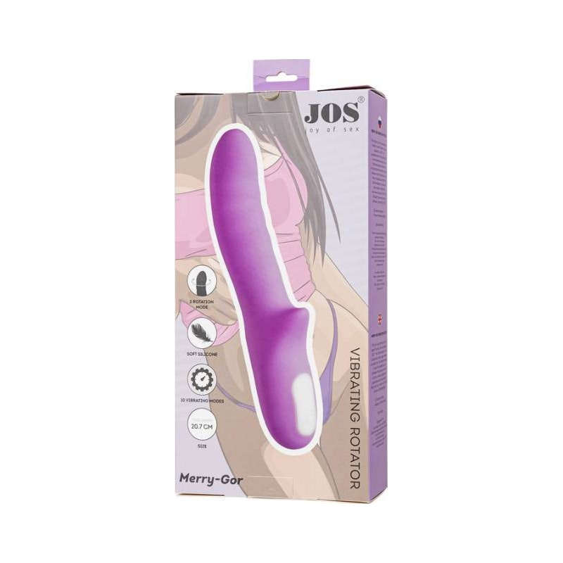 JOS Merry Gor Rotating Shaft Vibrator, Violet