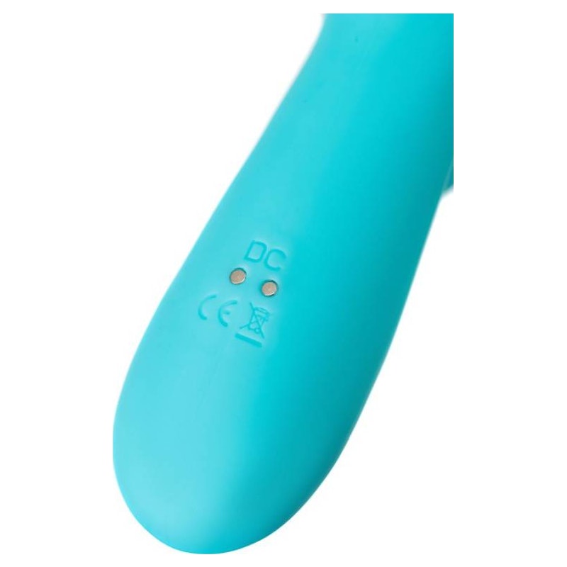 JOS Merry Swirl Rotating Shaft Rabbit Vibrator, Blue