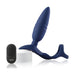 Arosum Ring'n'Rear Dual Thrusting Anal Probe with Cockring and Remote, Blue