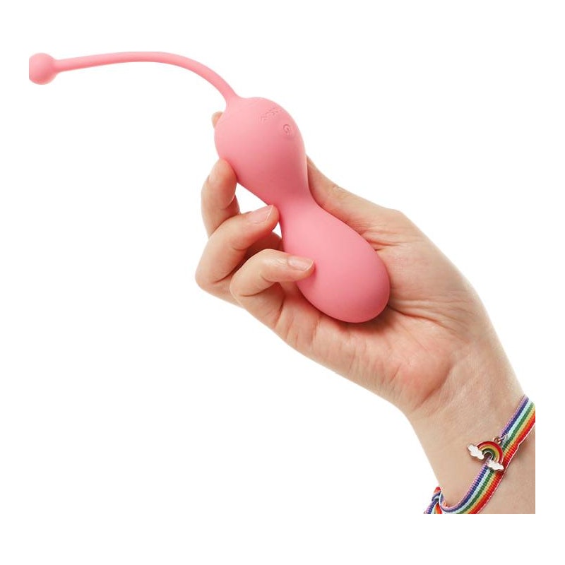 Arosum Kegelator Duo Vaginal Balls Come Hither Stimulator with Remote, Pink