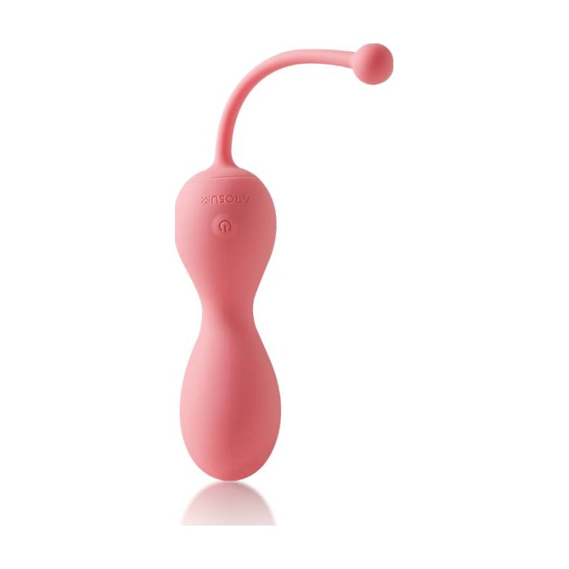 Arosum Kegelator Duo Vaginal Balls Come Hither Stimulator with Remote, Pink