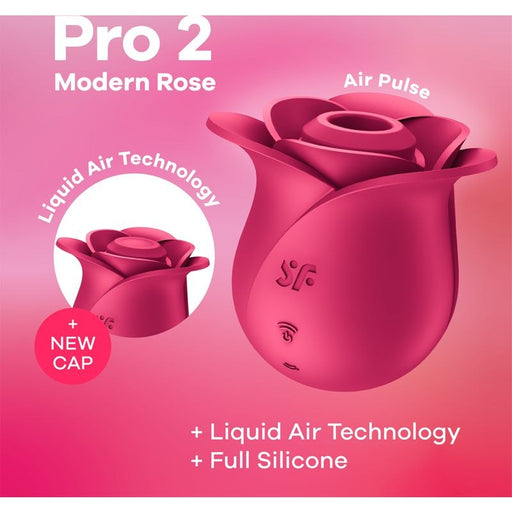 Satisfyer Pro 2 Modern Blossom Air Wave Clitoral Stimulator, Pink