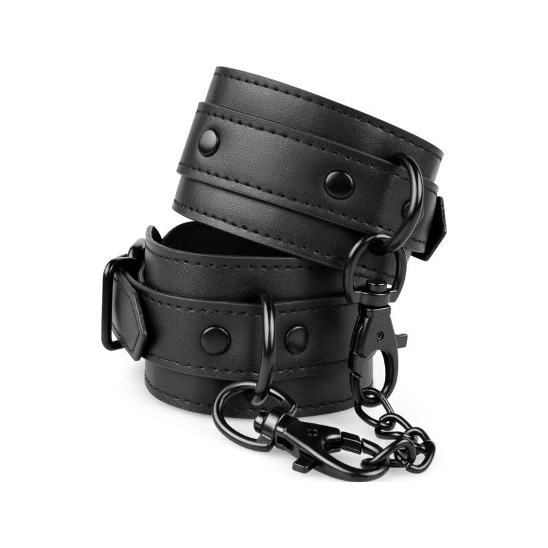 Bedroom Fantasies Faux Leather Ankle Cuffs, Black