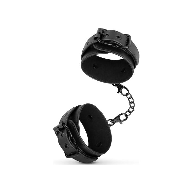 Bedroom Fantasies Faux Leather Ankle Cuffs, Black