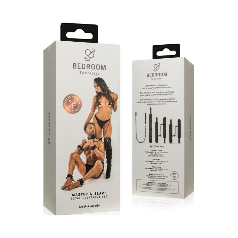 Bedroom Fantasies Total Restraint Complete Set, Black