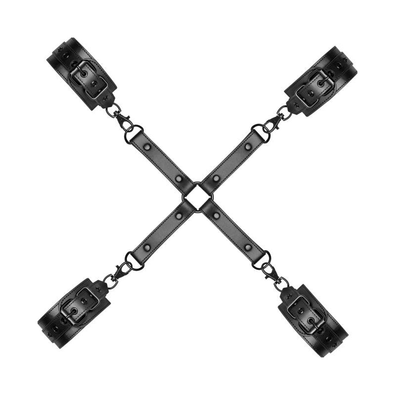 Bedroom Fantasies Hogtie with Hand and Ankle Cuffs, Black