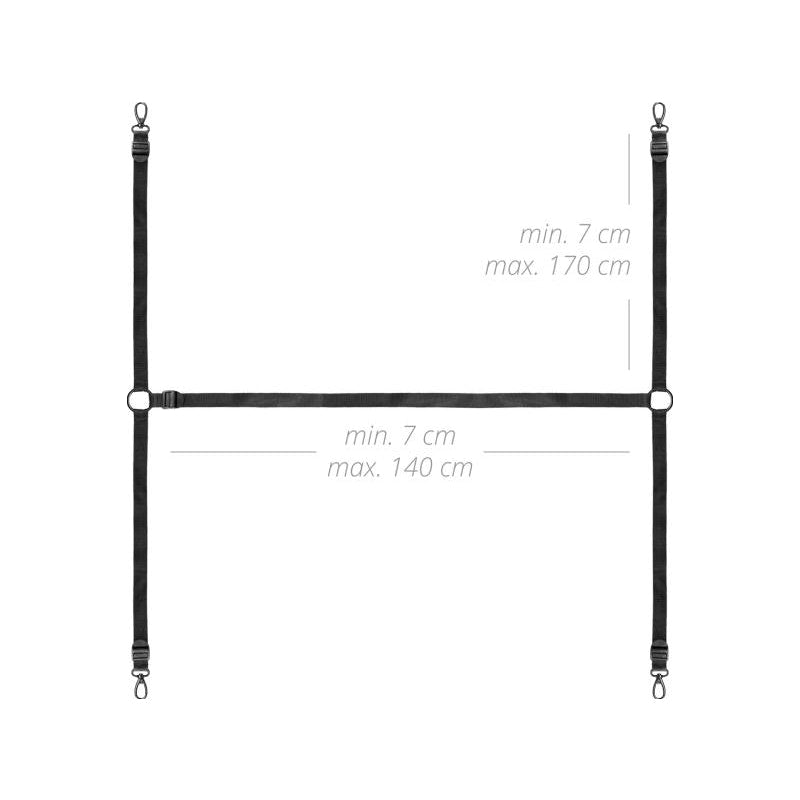 Bedroom Fantasies Under The Bed Restraint Bondage Set, Black