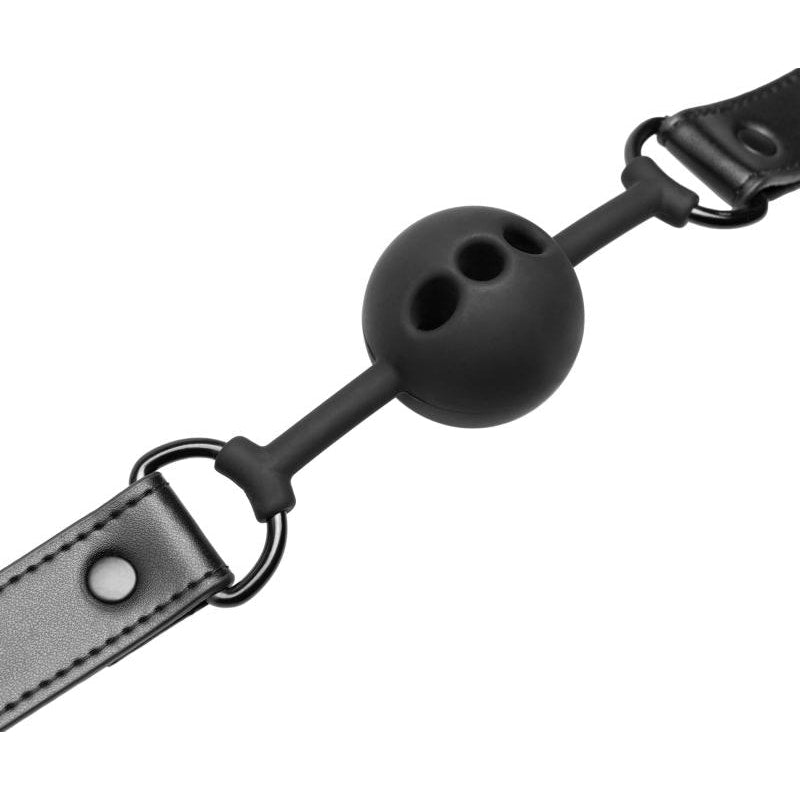 Bedroom Fantasies Breathable Silicone Ball Gag, Black