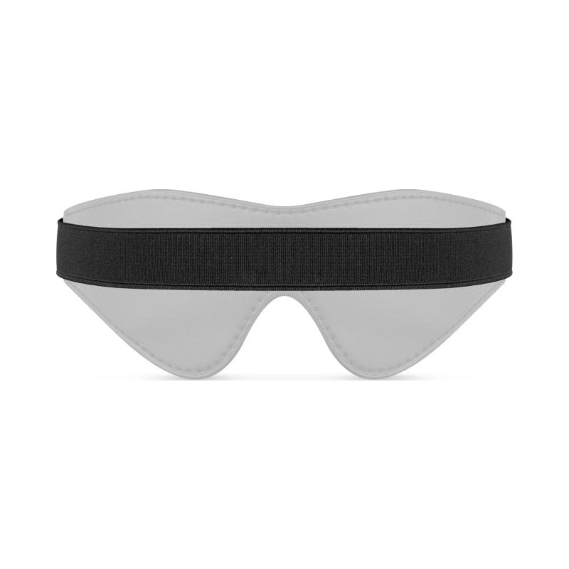 Bedroom Fantasies Faux Leather Blindfold, Black