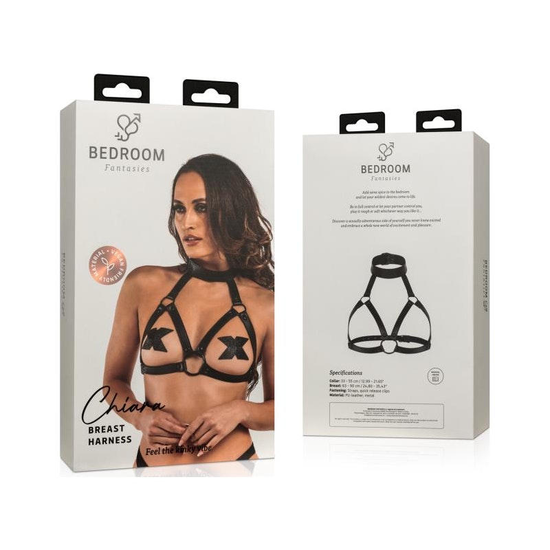 Bedroom Fantasies Chiara Bondage Harness, Black