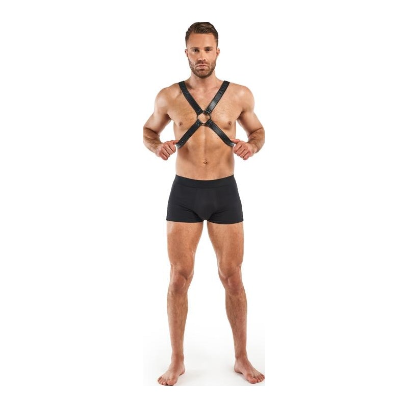 Bedroom Fantasies Lionel Bondage Harness, Black