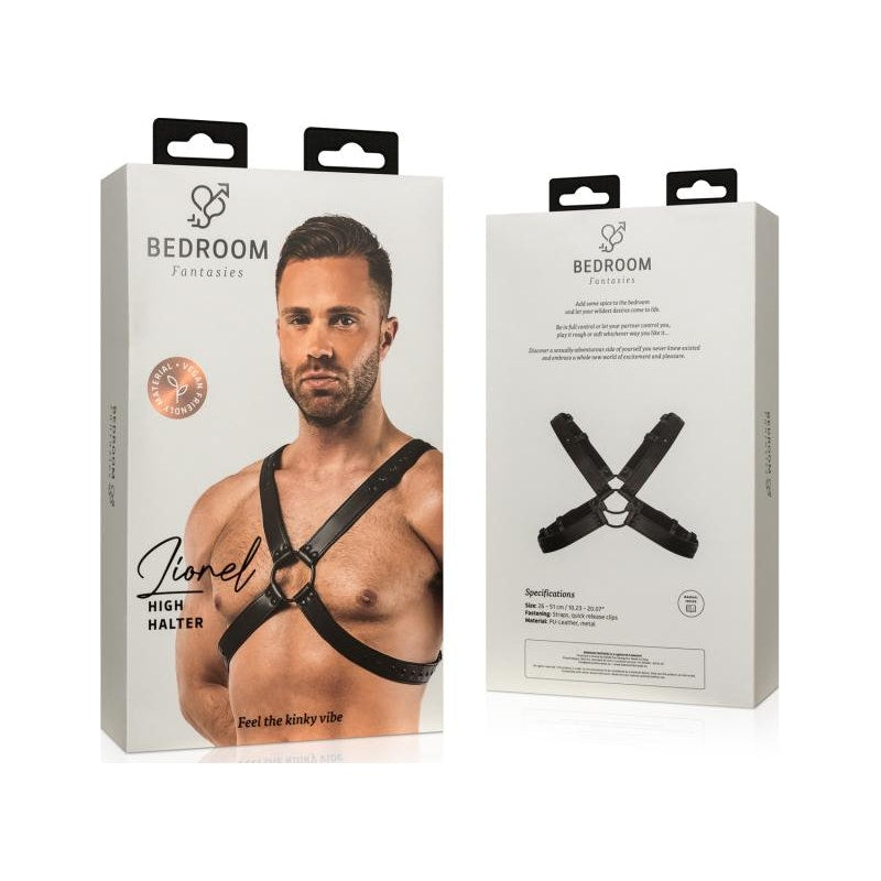 Bedroom Fantasies Lionel Bondage Harness, Black