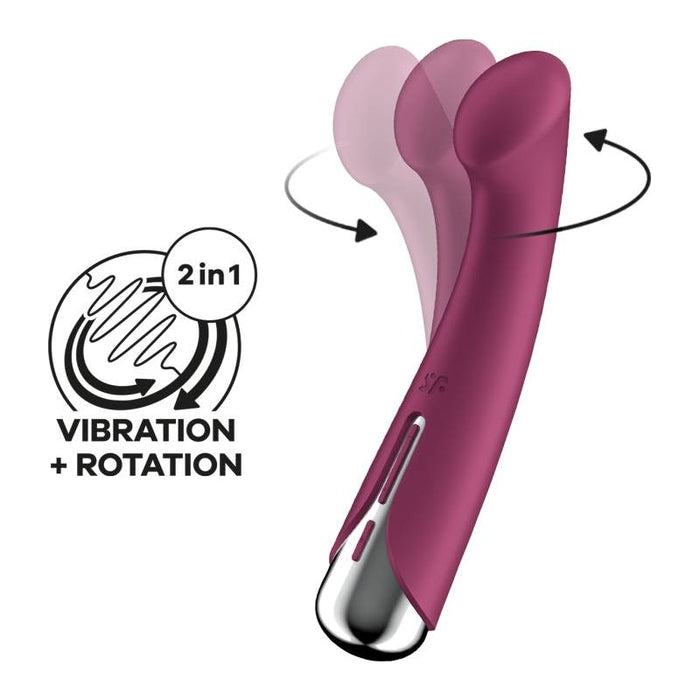 Satisfyer Spinning G-Spot 1 Vibrator, Red