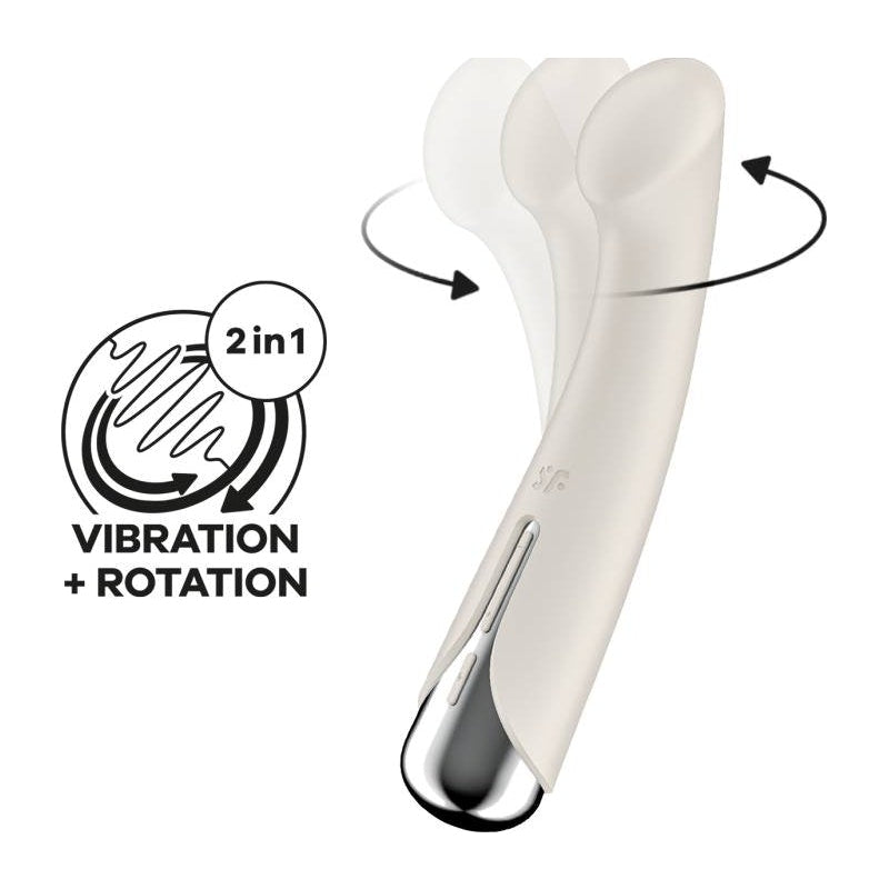 Satisfyer Spinning G-Spot 1 Vibrator, Beige