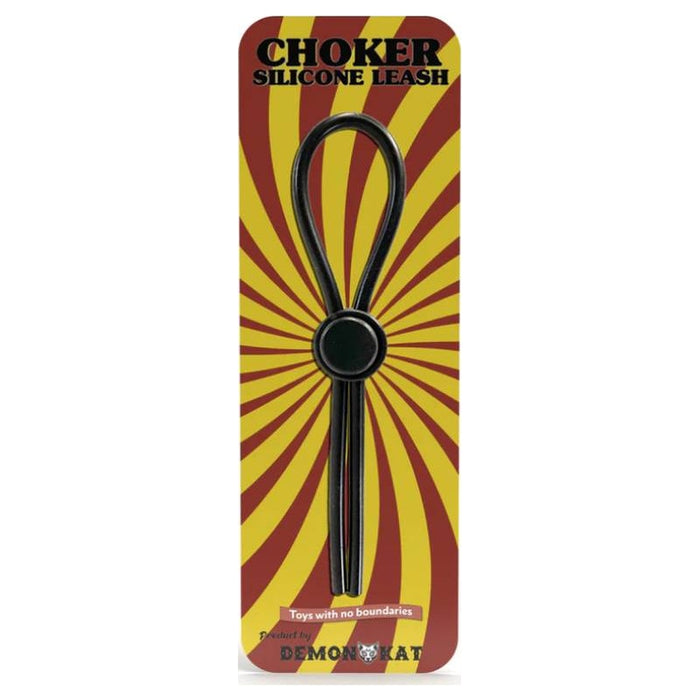 Demon Kat Silicone Choker Leash, Black