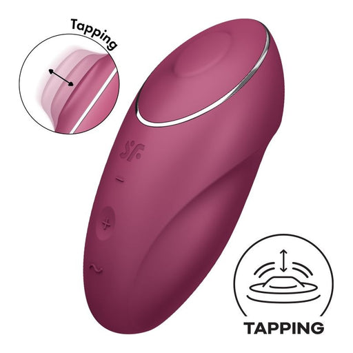 Satisfyer Tap and Climax 1 Vibrator, Red