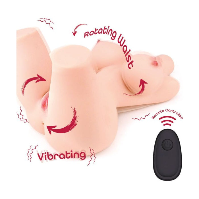 Nicky Rotating Vibrating Remote Control Love Torso