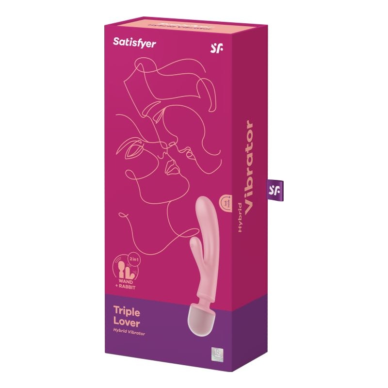 Satisfyer Triple Lover Massager/Rabbit, Pink