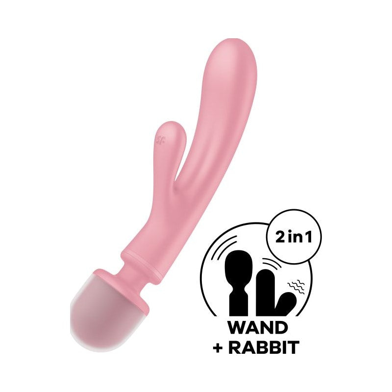 Satisfyer Triple Lover Massager/Rabbit, Pink