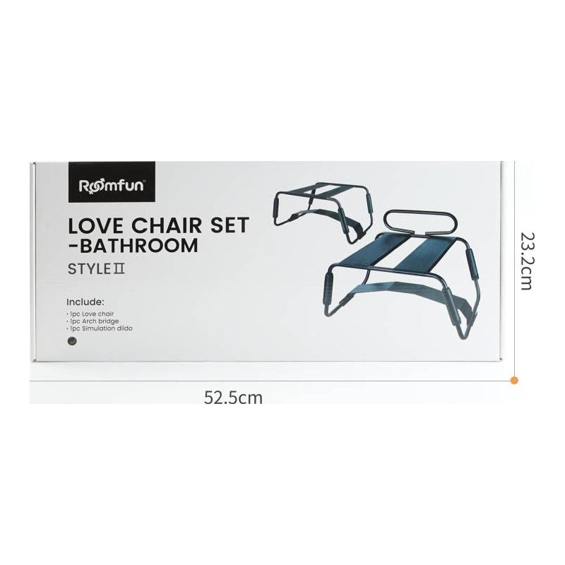 Daytona Sex Chair Adjustable Height Black w Arch Bridge Dildo Attachment, Black
