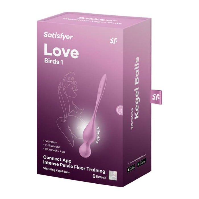 Satisfyer Love Birds 1 Kegel Pelvic Floor Trainer w Connect App Pink