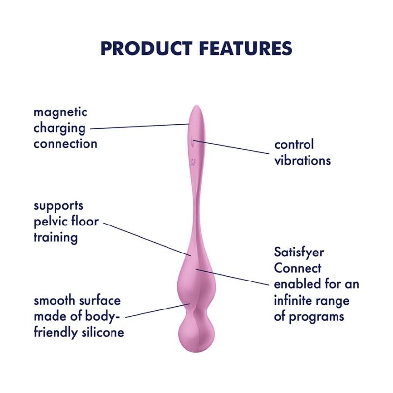 Satisfyer Love Birds 1 Kegel Pelvic Floor Trainer, Pink