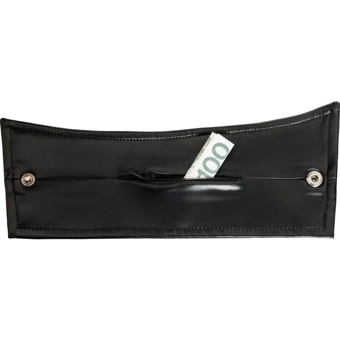 Noir Men's Wrist Wallet Pair with Hidden Zipper, Black, One Size