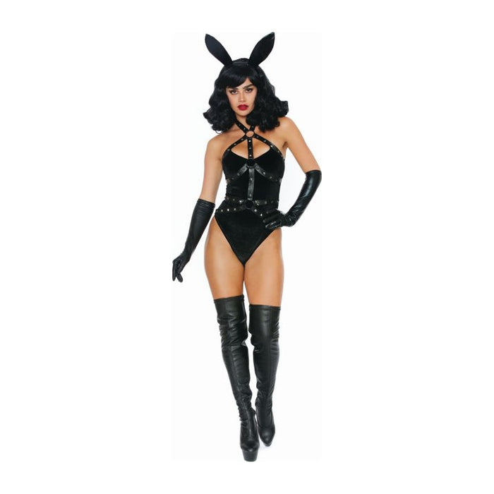 Dreamgirl Bad Girl Bunny 3-piece Costume, Black, M